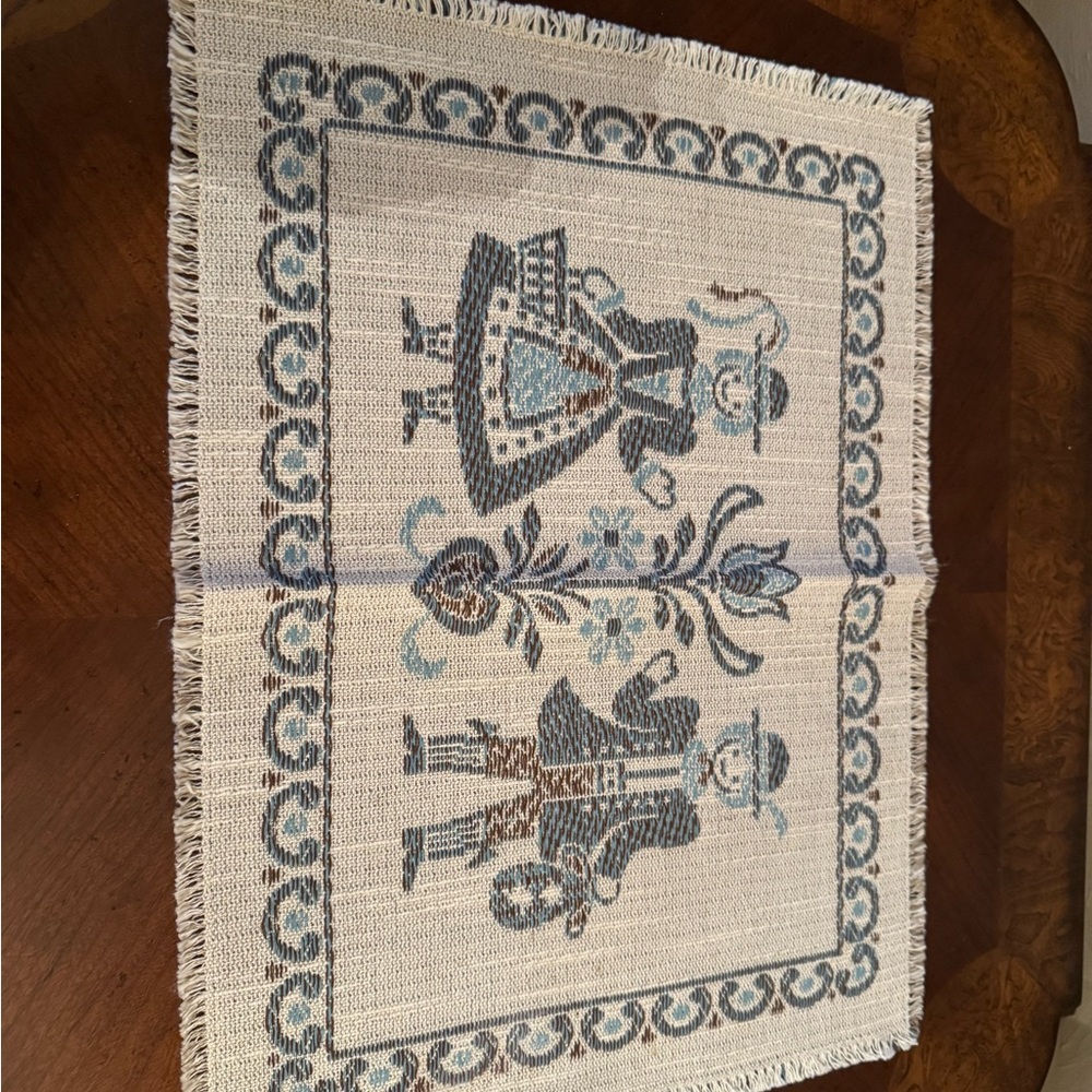 Austrian Tyrolean HandmadeRunner, 4 Placemats, and 4 Napkins